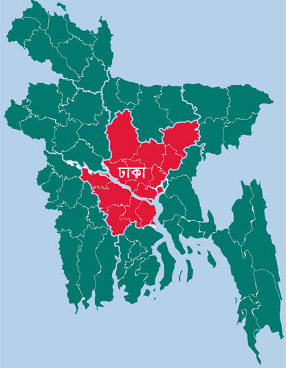 ‍ঢাকা বিভাগেই বেশি শনাক্ত ও মৃত্যু