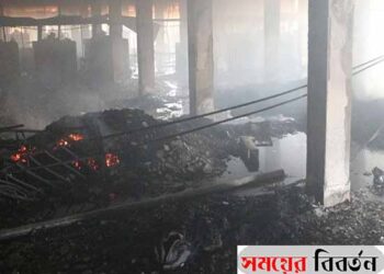 লাশের খোঁজে ফায়ার সার্ভিসের দল